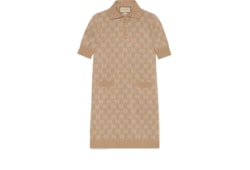 Robe polo à jacquard GG en lamé