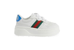 Toddler leather sneaker with Web