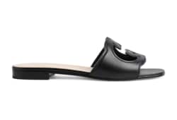 Sandalo slider donna con Incrocio GG