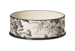 Large Herbarium print pet bowl