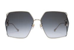 Low nosebridge fit rectangular sunglasses