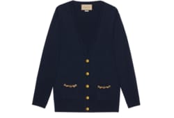 Кардиган из кашемира с деталью в виде цепочки