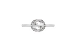 Gucci Interlocking diamond 18k ring