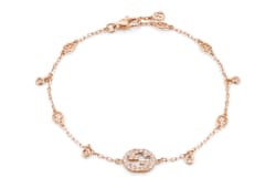 Gucci Interlocking diamond 18k bracelet