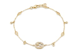 Gucci Interlocking diamond 18k bracelet