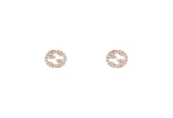 Gucci Interlocking diamond 18k stud earrings