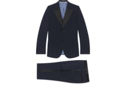 Fitted mohair wool tuxedo