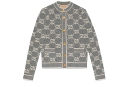 Cardigan en jacquard de laine bouclée GG