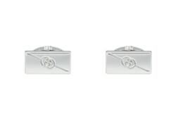 Diagonal Interlocking G cufflinks
