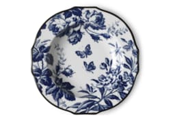 Suppenteller mit Rand und Herbarium-Motiv, 2er-Set