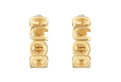 Gucci Script hoop earrings