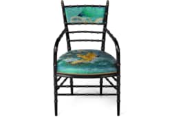 Silla Chiavari jacquard tigre reposabrazos