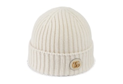 Cappello in lana cashmere con Doppia G