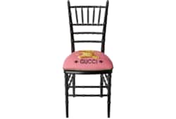 Chiavari-Stuhl mit Gucci Bären-Stickerei
