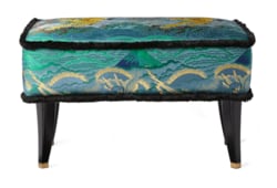 Hocker mit Tiger-Jacquard