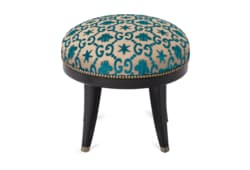 Tabouret rond GG motif jacquard étoiles et abeilles
