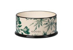 Small Herbarium print pet bowl