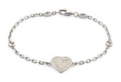 Gucci Heart bracelet with Interlocking G