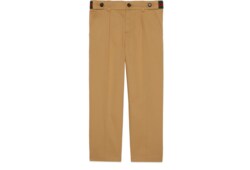 Pantalon pour enfant en coton stretch avec bande Web