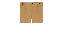 Short de algodón elástico tribanda Web bebé