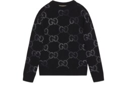 Maglione in lana con intarsio GG