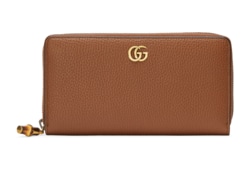 Cartera con cremallera y bambú