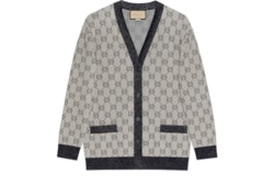 Cardigan in cotone GG jacquard