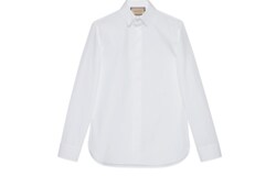 Camisa de seda de algodón con Doble G