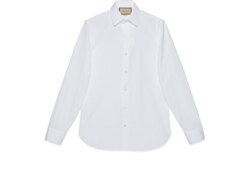 Camisa de popelina de algodón con Doble G