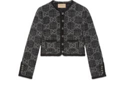 Твидовый пиджак с орнаментом GG