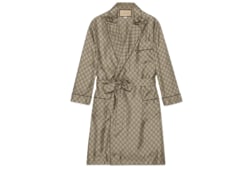 Camicia in seta con stampa GG Supreme