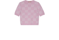 Топ из шерстяного трикотажа с орнаментом GG