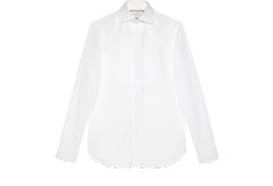 Camisa de algodón Sea Island con plastrón