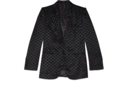 Классический пиджак из хлопка и вискозы с орнаментом GG