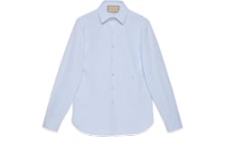 Camisa de seda de algodón con Doble G