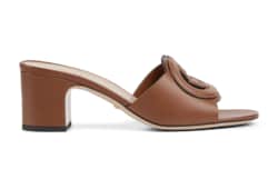 Sandalo slider donna con Incrocio GG