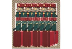 Printed silk twill carré