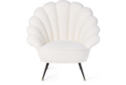 Fauteuil en tissu bouclé