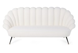 Canapé en tissu bouclé