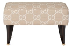 Tabouret à motif jacquard GG