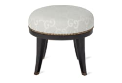 Runder Hocker mit GG Jacquard