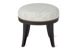Sgabello rotondo con motivo GG jacquard