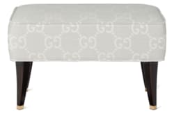 Taburete de jacquard con GG