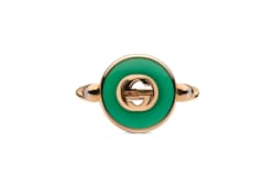 Anillo Gucci Interlocking de 18 quilates