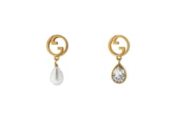 Gucci Blondie crystal pearl earrings