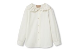 Camicia bambino in piquet di cotone