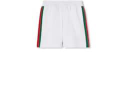 Short con intarsia con tribanda Web