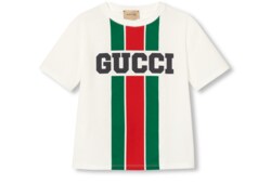 T-shirt bambino in cotone con stampa