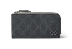 Grey trim GG zip card case