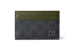 Dark green trim GG card case